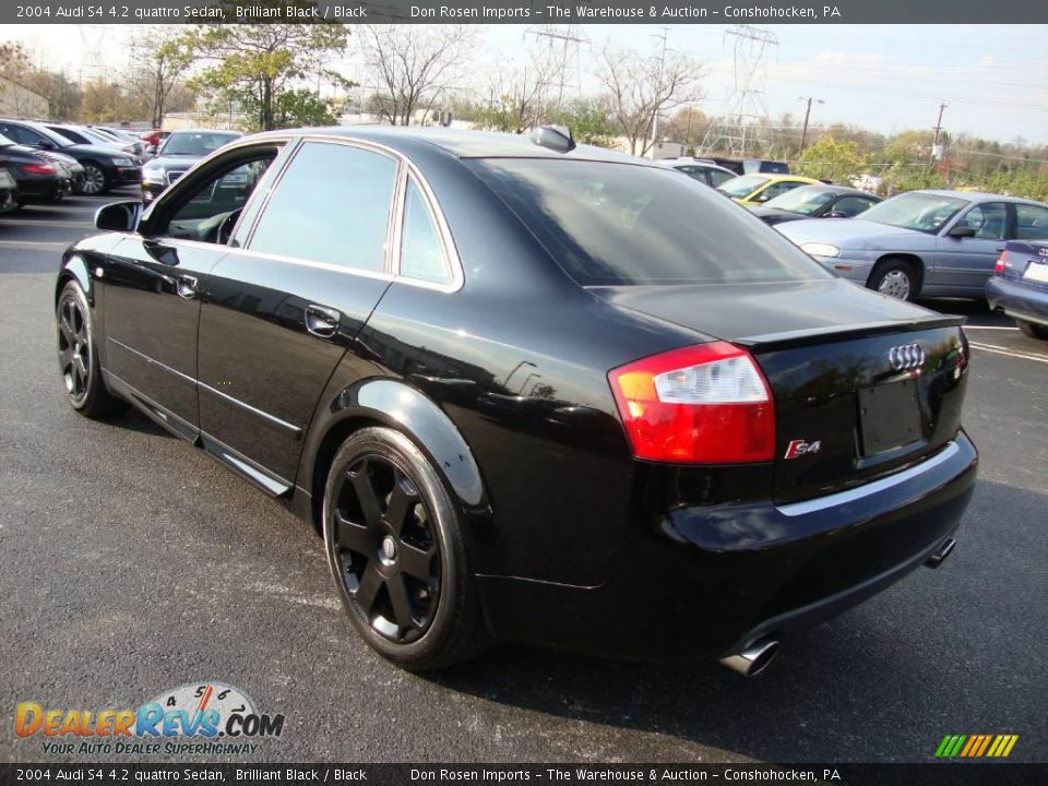 2004 Audi S4 4.2 quattro Sedan Brilliant Black / Black Photo #9