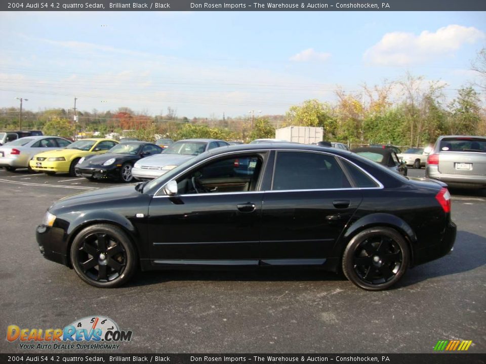 2004 Audi S4 4.2 quattro Sedan Brilliant Black / Black Photo #10