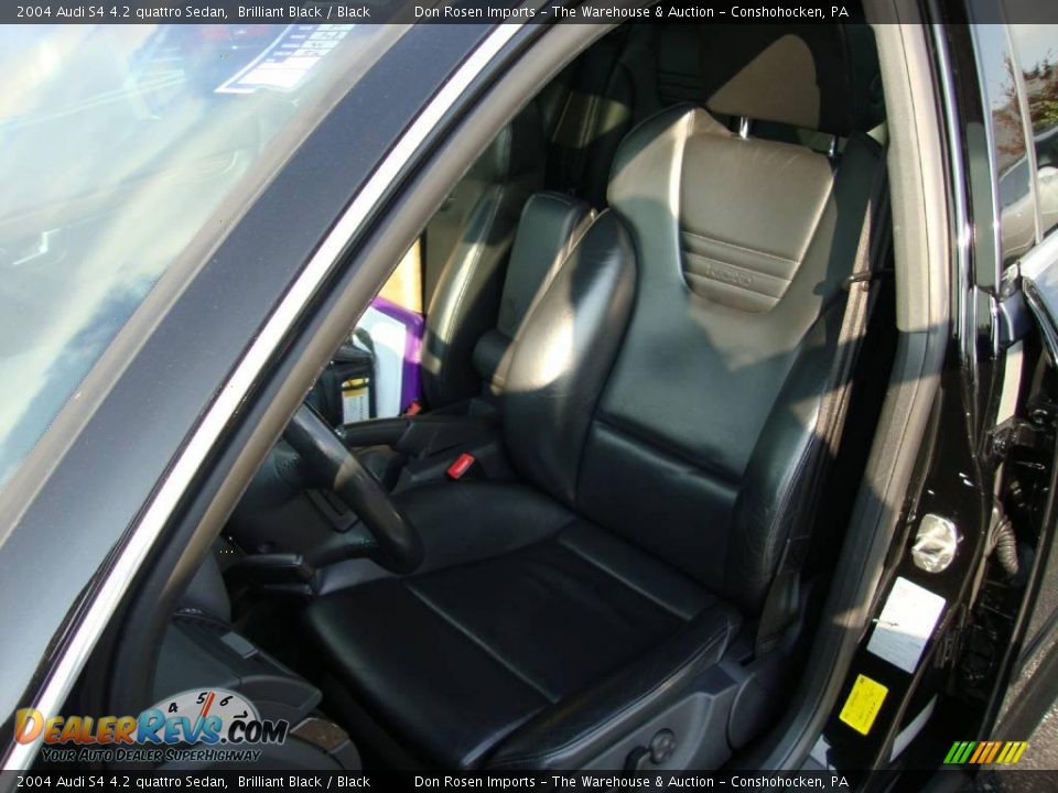 2004 Audi S4 4.2 quattro Sedan Brilliant Black / Black Photo #16