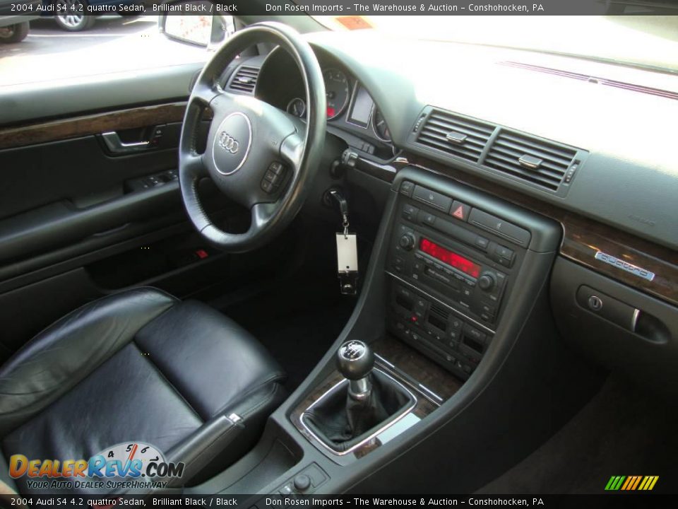 2004 Audi S4 4.2 quattro Sedan Brilliant Black / Black Photo #19