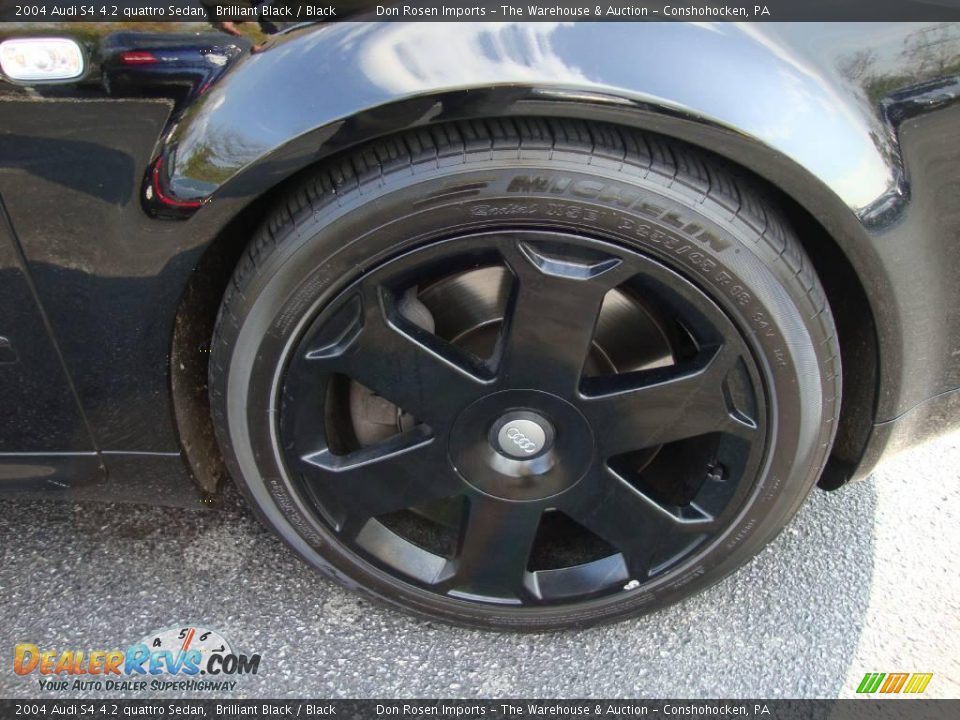 2004 Audi S4 4.2 quattro Sedan Brilliant Black / Black Photo #26