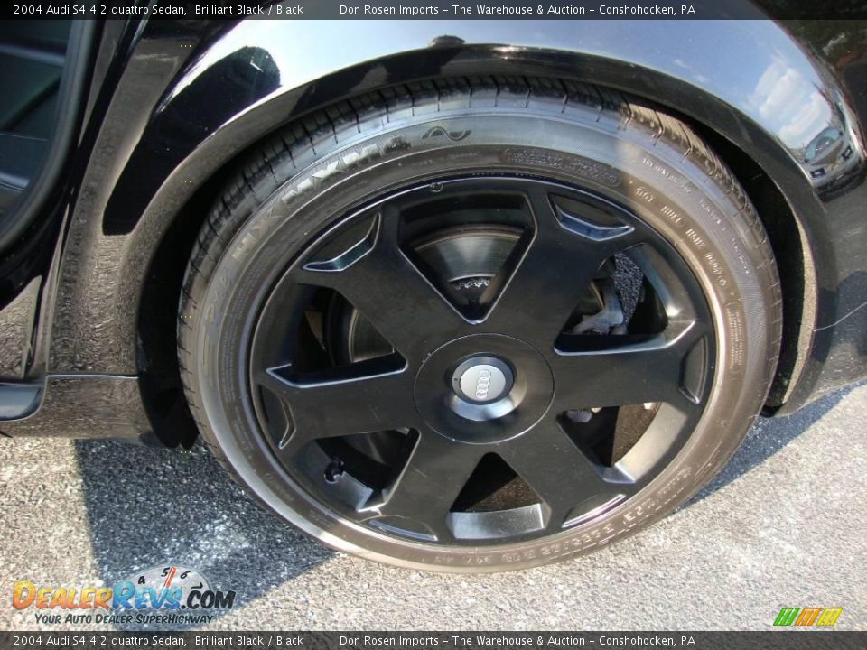 2004 Audi S4 4.2 quattro Sedan Brilliant Black / Black Photo #28