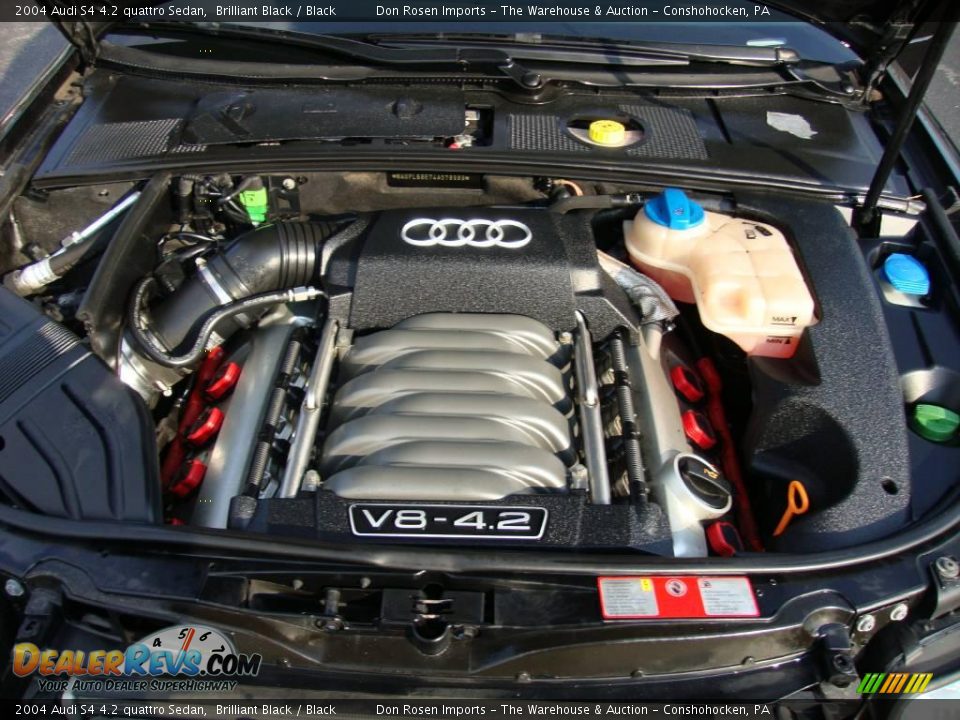 2004 Audi S4 4.2 quattro Sedan Brilliant Black / Black Photo #31