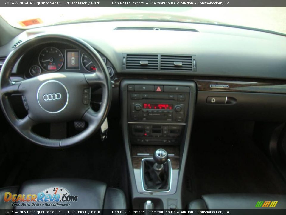 2004 Audi S4 4.2 quattro Sedan Brilliant Black / Black Photo #35