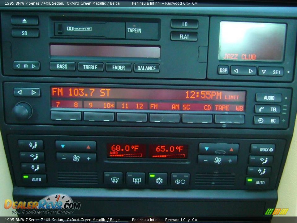 1995 BMW 7 Series 740iL Sedan Oxford Green Metallic / Beige Photo #14