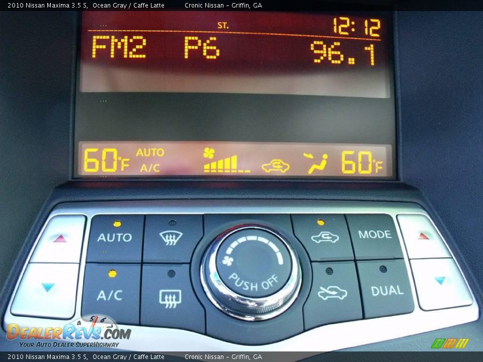 2010 Nissan Maxima 3.5 S Ocean Gray / Caffe Latte Photo #13