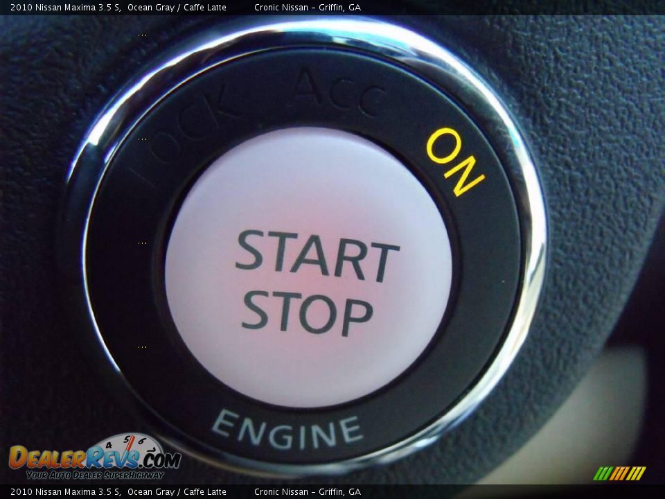 2010 Nissan Maxima 3.5 S Ocean Gray / Caffe Latte Photo #14