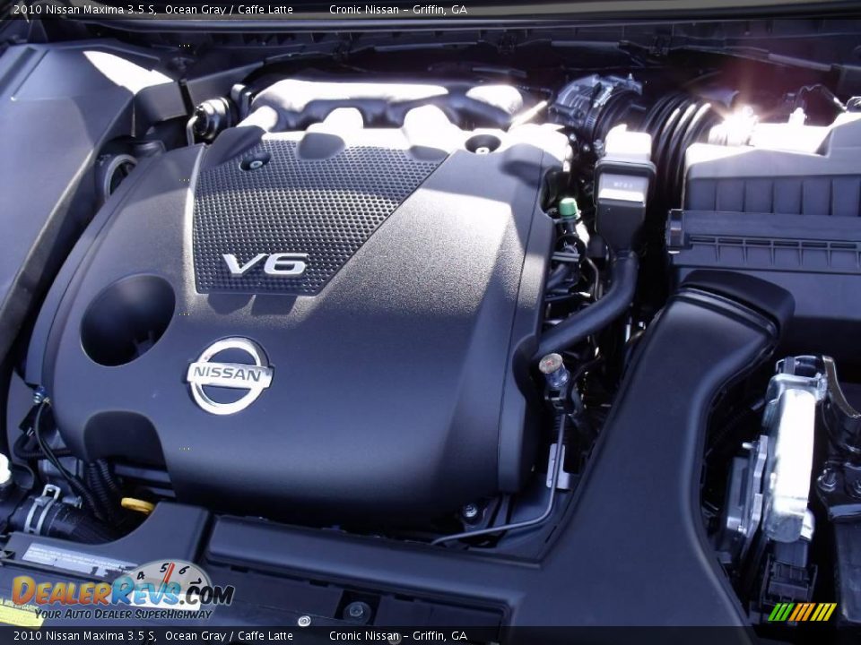 2010 Nissan Maxima 3.5 S Ocean Gray / Caffe Latte Photo #15