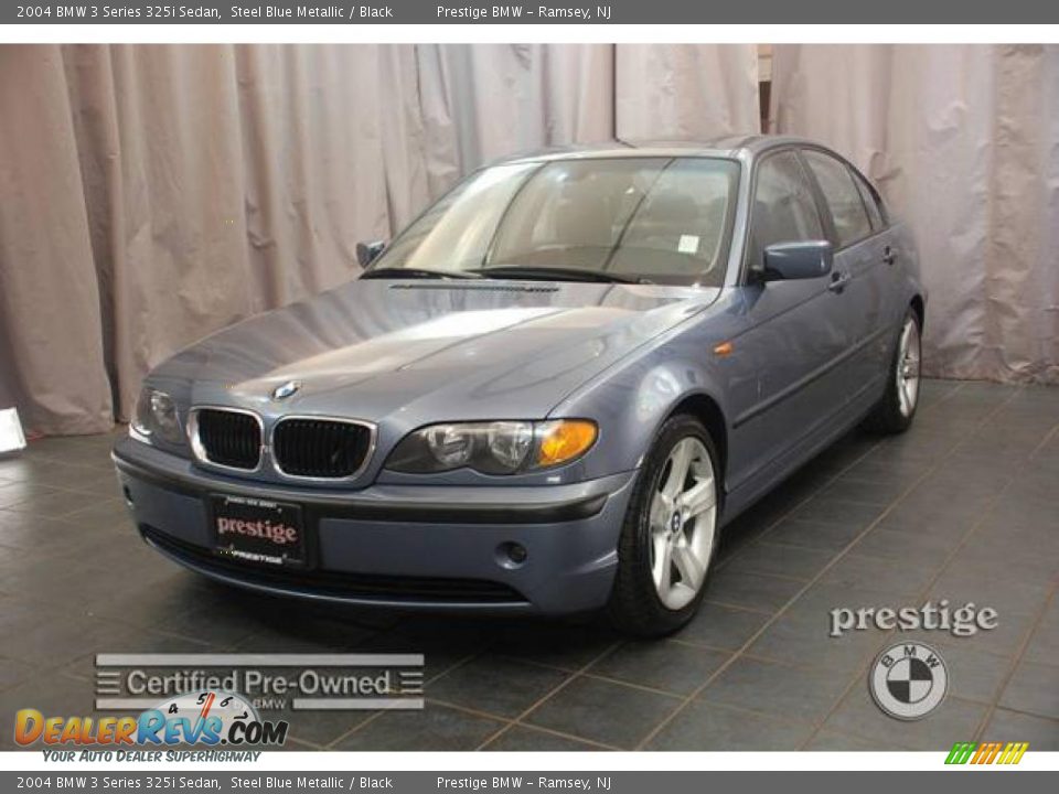 2004 BMW 3 Series 325i Sedan Steel Blue Metallic / Black Photo #1