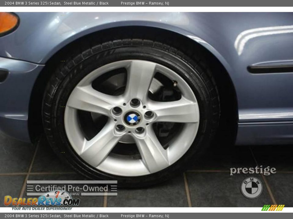 2004 BMW 3 Series 325i Sedan Steel Blue Metallic / Black Photo #7