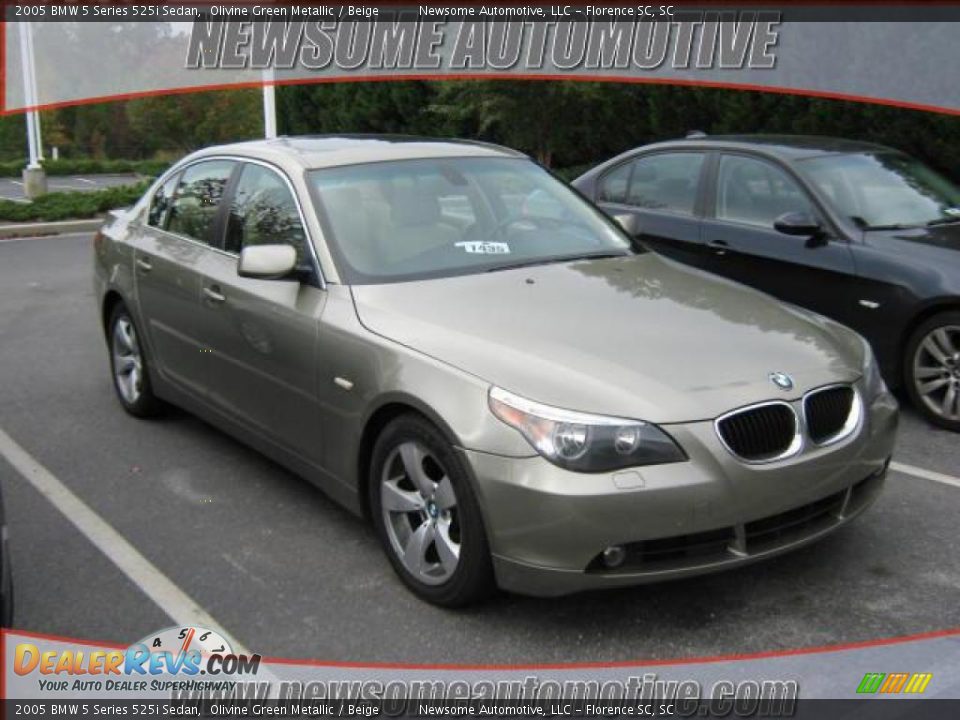 2005 BMW 5 Series 525i Sedan Olivine Green Metallic / Beige Photo #1
