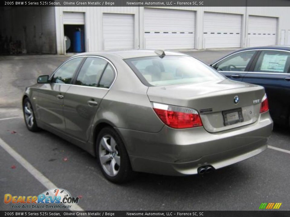 2005 BMW 5 Series 525i Sedan Olivine Green Metallic / Beige Photo #3