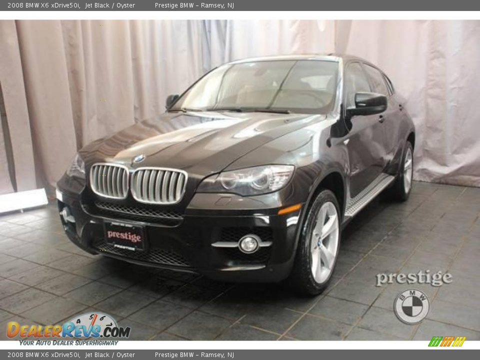 2008 BMW X6 xDrive50i Jet Black / Oyster Photo #1
