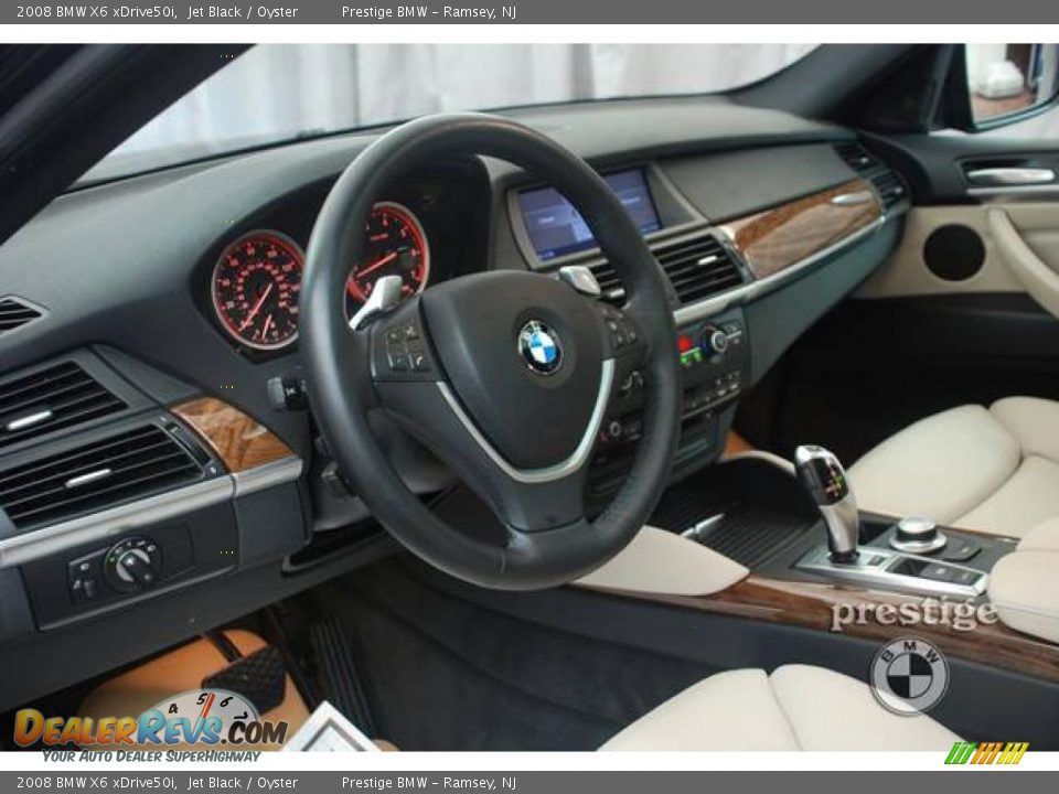2008 BMW X6 xDrive50i Jet Black / Oyster Photo #4