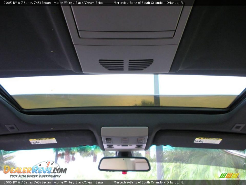 2005 BMW 7 Series 745i Sedan Alpine White / Black/Cream Beige Photo #20