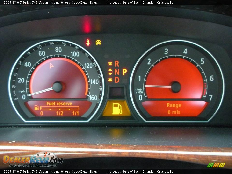 2005 BMW 7 Series 745i Sedan Alpine White / Black/Cream Beige Photo #21