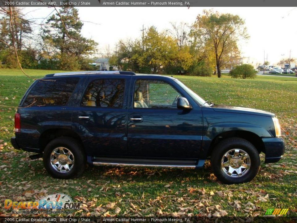 2006 Cadillac Escalade AWD Blue Chip / Shale Photo #6