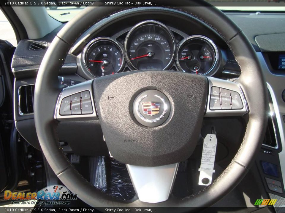 2010 Cadillac CTS 3.0 Sedan Black Raven / Ebony Photo #15