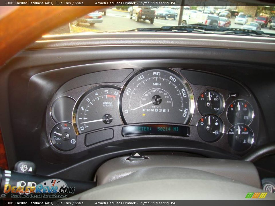 2006 Cadillac Escalade AWD Blue Chip / Shale Photo #36