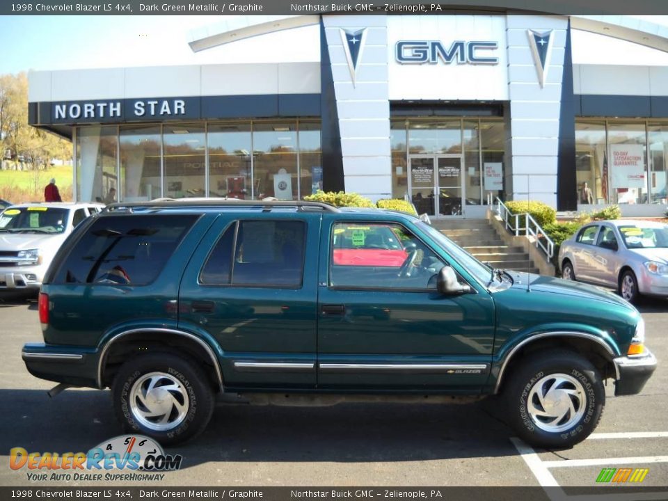 1998 Chevrolet Blazer LS 4x4 Dark Green Metallic / Graphite Photo #1