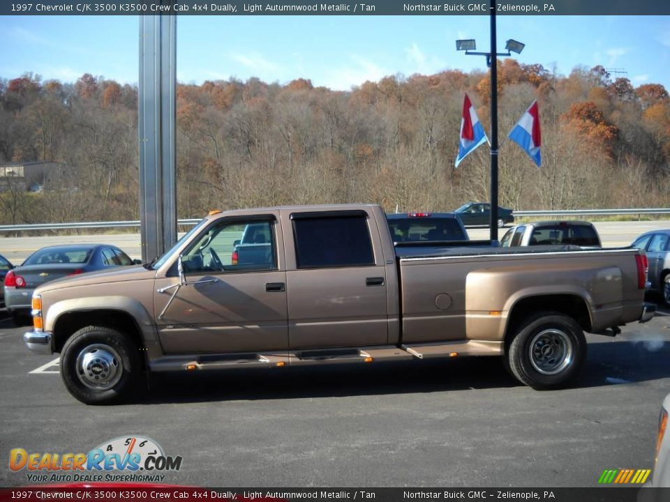1997 Chevrolet C/K 3500 K3500 Crew Cab 4x4 Dually Light Autumnwood Metallic / Tan Photo #5
