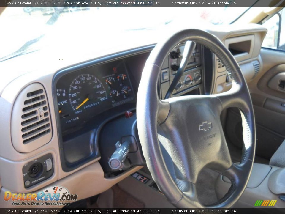 1997 Chevrolet C/K 3500 K3500 Crew Cab 4x4 Dually Light Autumnwood Metallic / Tan Photo #7