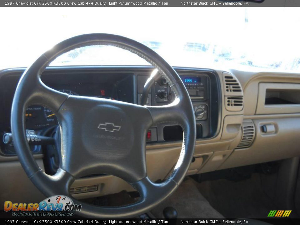 1997 Chevrolet C/K 3500 K3500 Crew Cab 4x4 Dually Light Autumnwood Metallic / Tan Photo #11