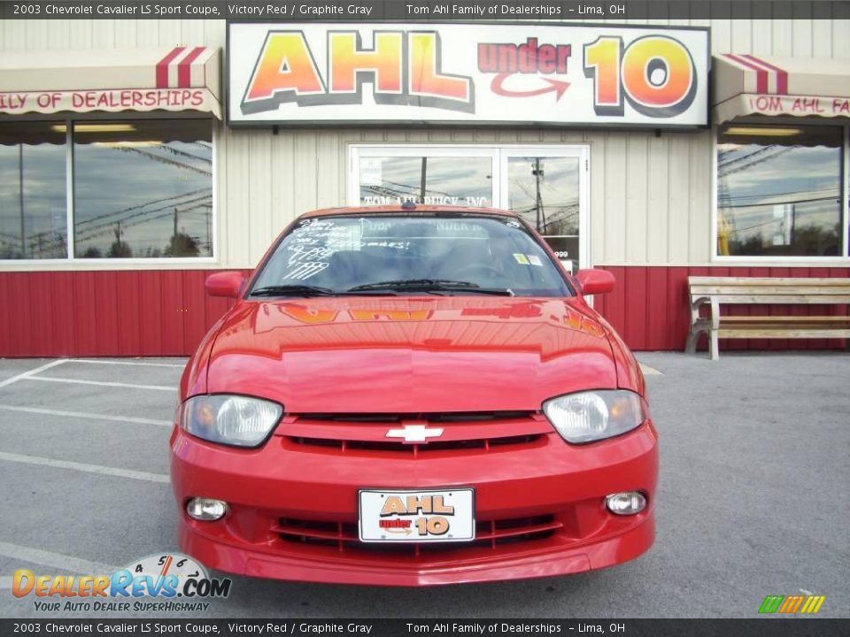 2003 Chevrolet Cavalier LS Sport Coupe Victory Red / Graphite Gray Photo #1