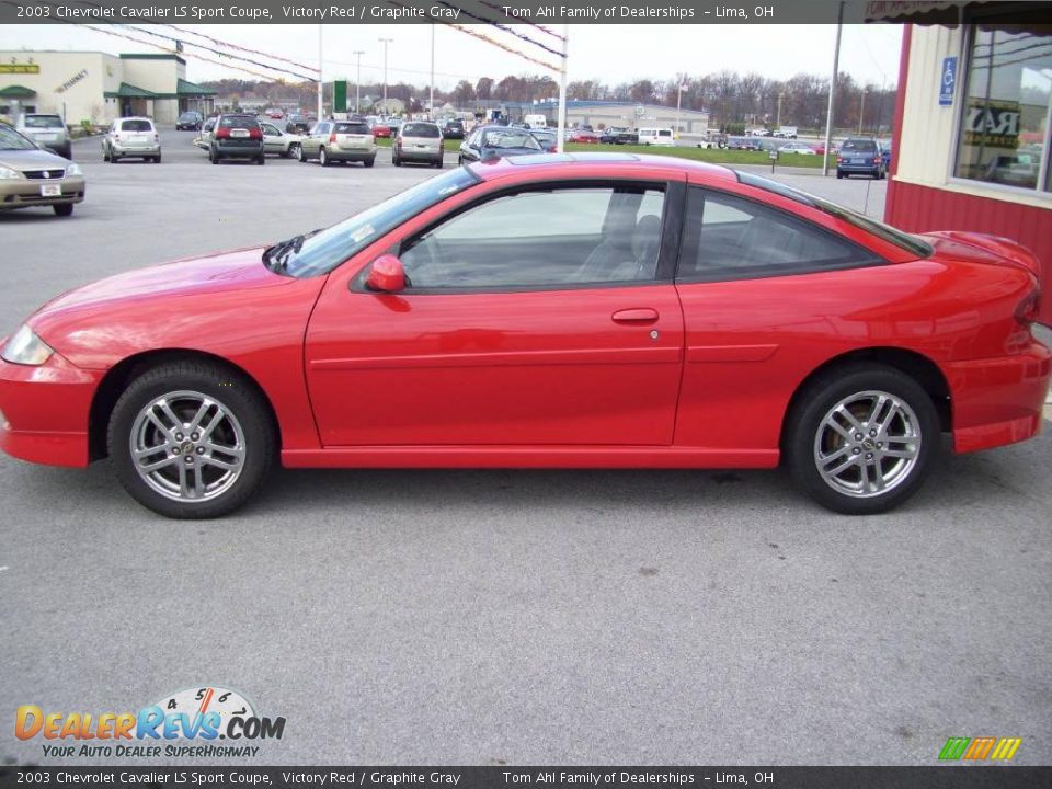 2003 Chevrolet Cavalier LS Sport Coupe Victory Red / Graphite Gray Photo #3