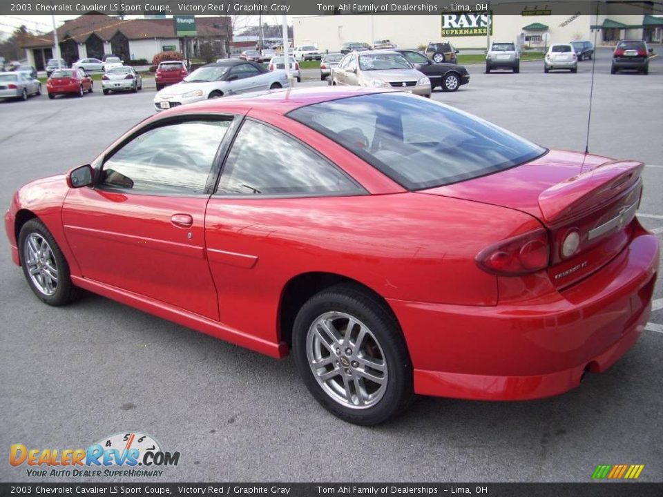 2003 Chevrolet Cavalier LS Sport Coupe Victory Red / Graphite Gray Photo #4