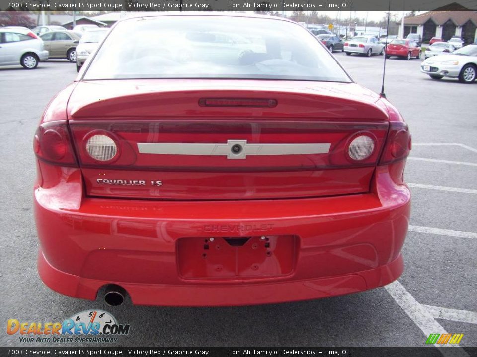 2003 Chevrolet Cavalier LS Sport Coupe Victory Red / Graphite Gray Photo #5