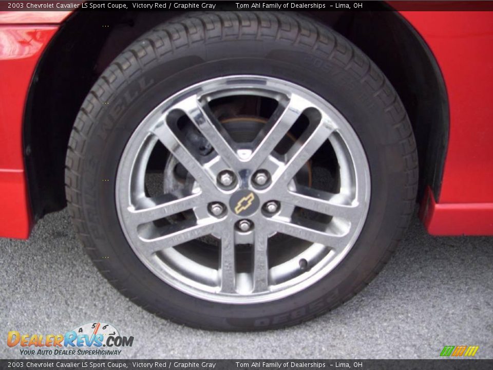 2003 Chevrolet Cavalier LS Sport Coupe Victory Red / Graphite Gray Photo #9