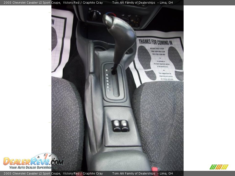 2003 Chevrolet Cavalier LS Sport Coupe Victory Red / Graphite Gray Photo #18