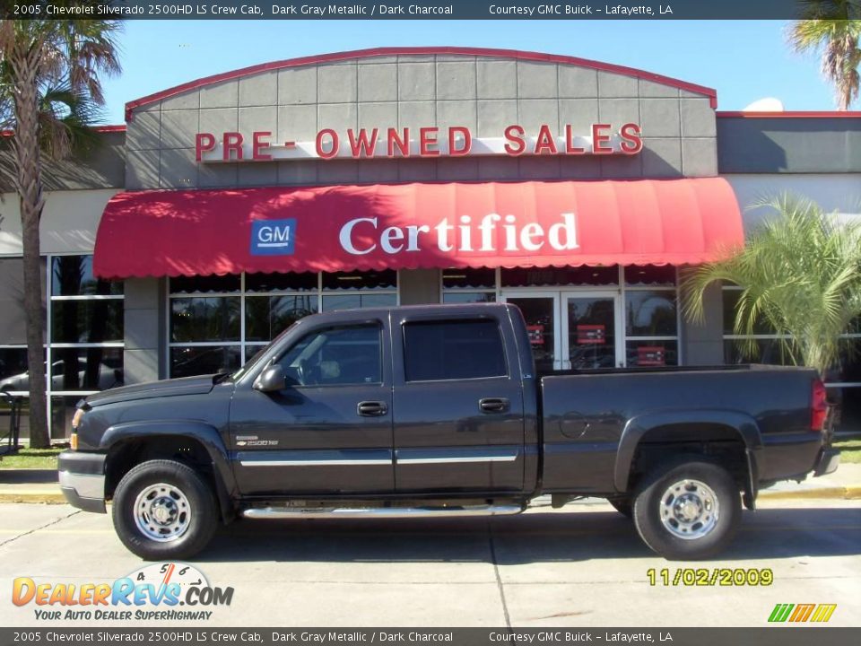 2005 Chevrolet Silverado 2500HD LS Crew Cab Dark Gray Metallic / Dark Charcoal Photo #1