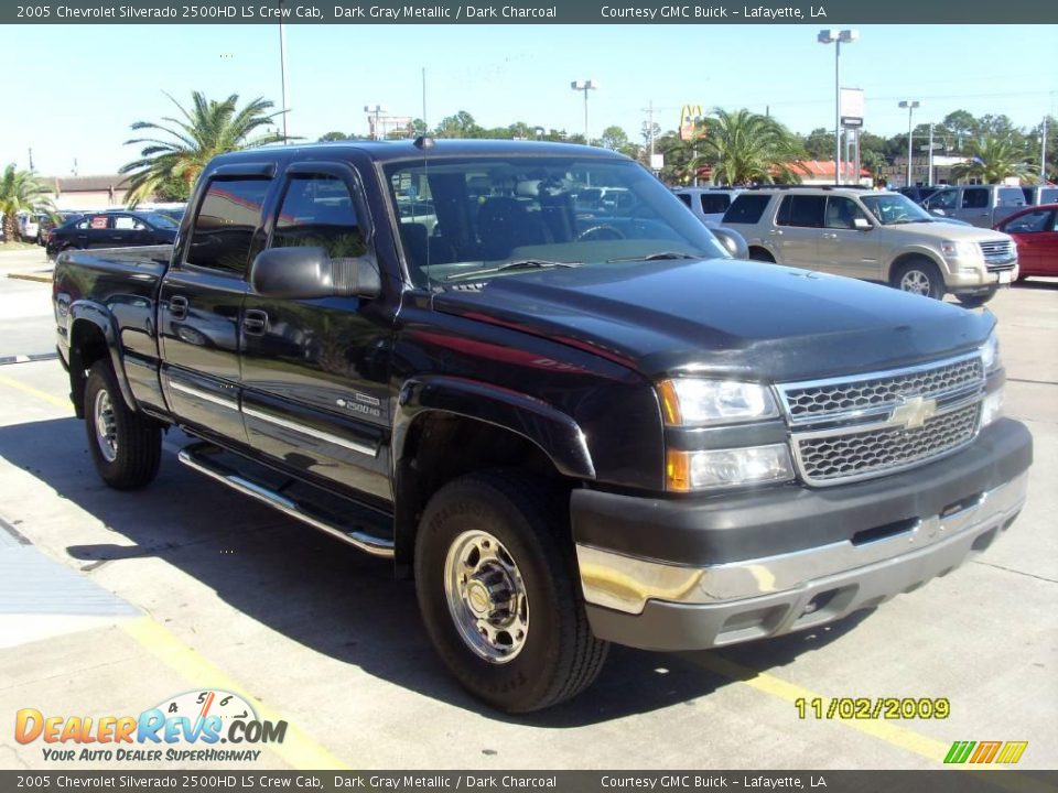 2005 Chevrolet Silverado 2500HD LS Crew Cab Dark Gray Metallic / Dark Charcoal Photo #6