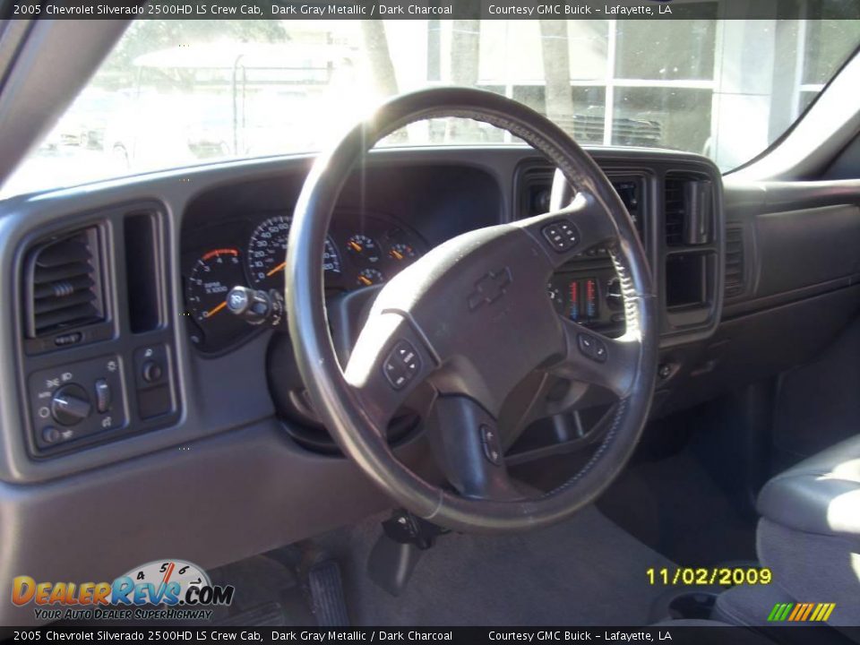 2005 Chevrolet Silverado 2500HD LS Crew Cab Dark Gray Metallic / Dark Charcoal Photo #9