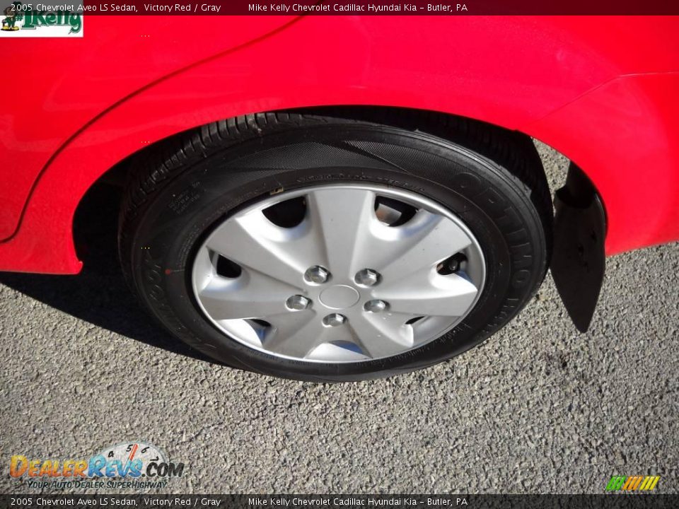 2005 Chevrolet Aveo LS Sedan Victory Red / Gray Photo #14