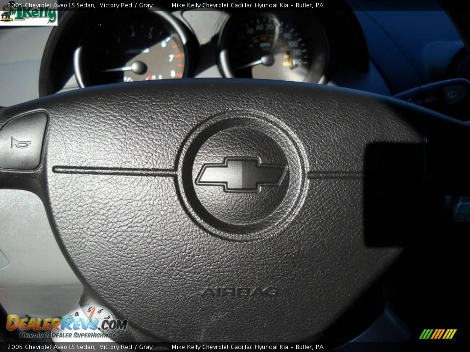 2005 Chevrolet Aveo LS Sedan Victory Red / Gray Photo #19
