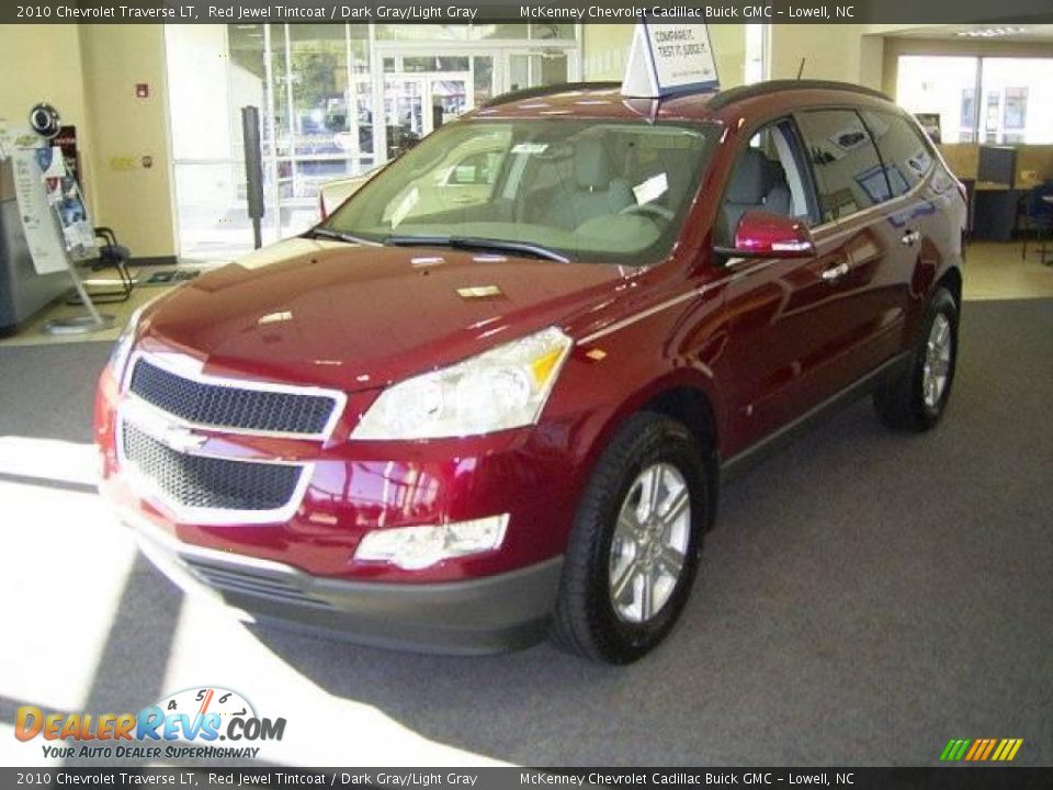 2010 Chevrolet Traverse LT Red Jewel Tintcoat / Dark Gray/Light Gray Photo #1