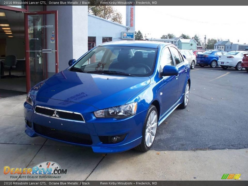 2010 Mitsubishi Lancer GTS Octane Blue Metallic / Black Photo #1