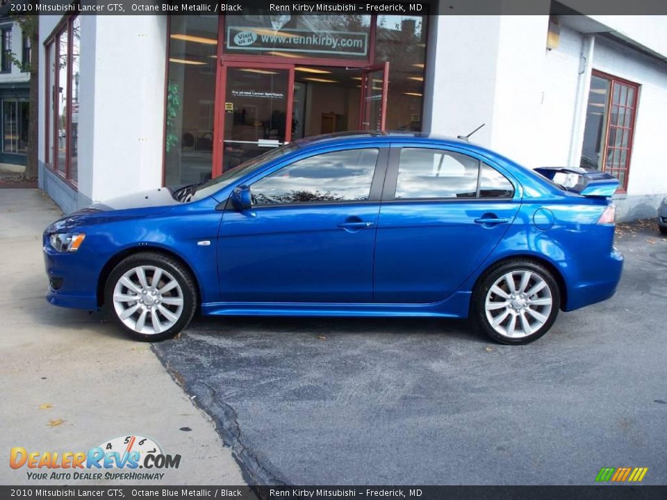 2010 Mitsubishi Lancer GTS Octane Blue Metallic / Black Photo #3