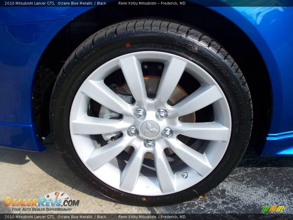 2010 Mitsubishi Lancer GTS Octane Blue Metallic / Black Photo #4