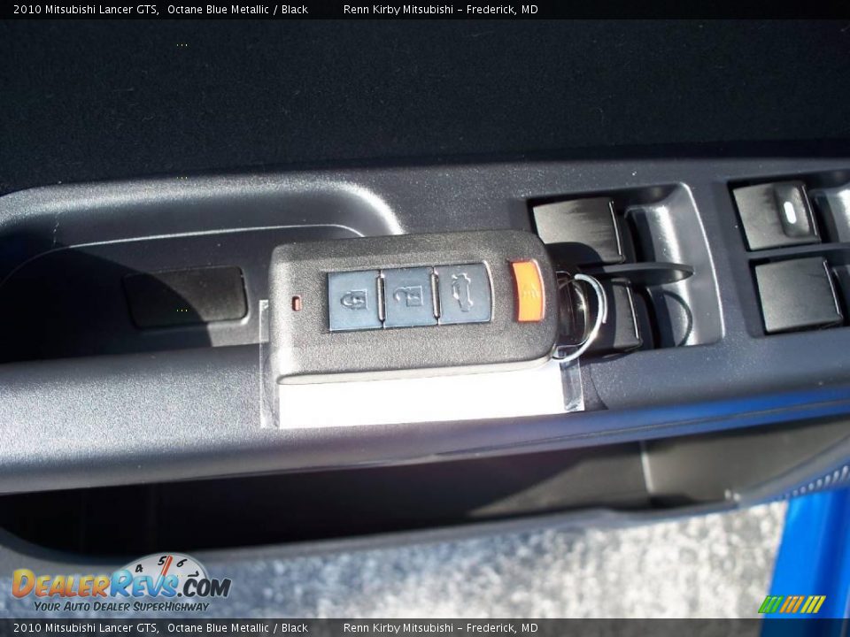 2010 Mitsubishi Lancer GTS Octane Blue Metallic / Black Photo #7