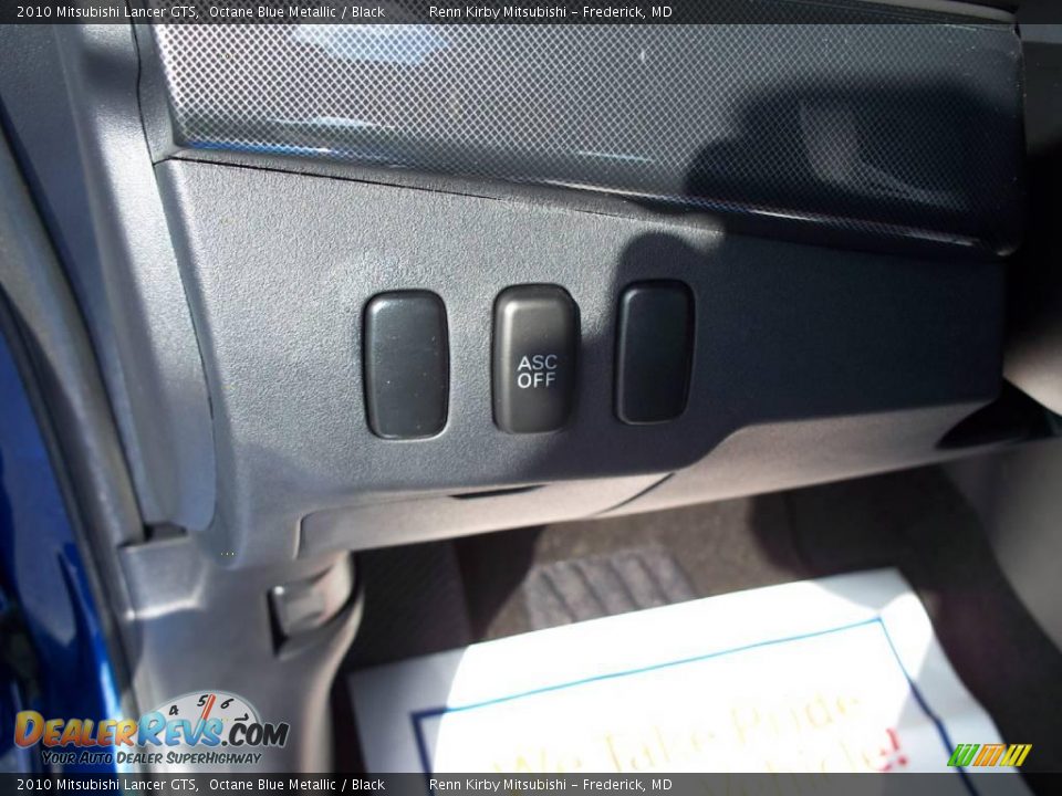 2010 Mitsubishi Lancer GTS Octane Blue Metallic / Black Photo #8