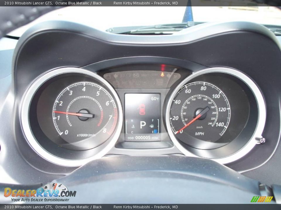 2010 Mitsubishi Lancer GTS Octane Blue Metallic / Black Photo #9