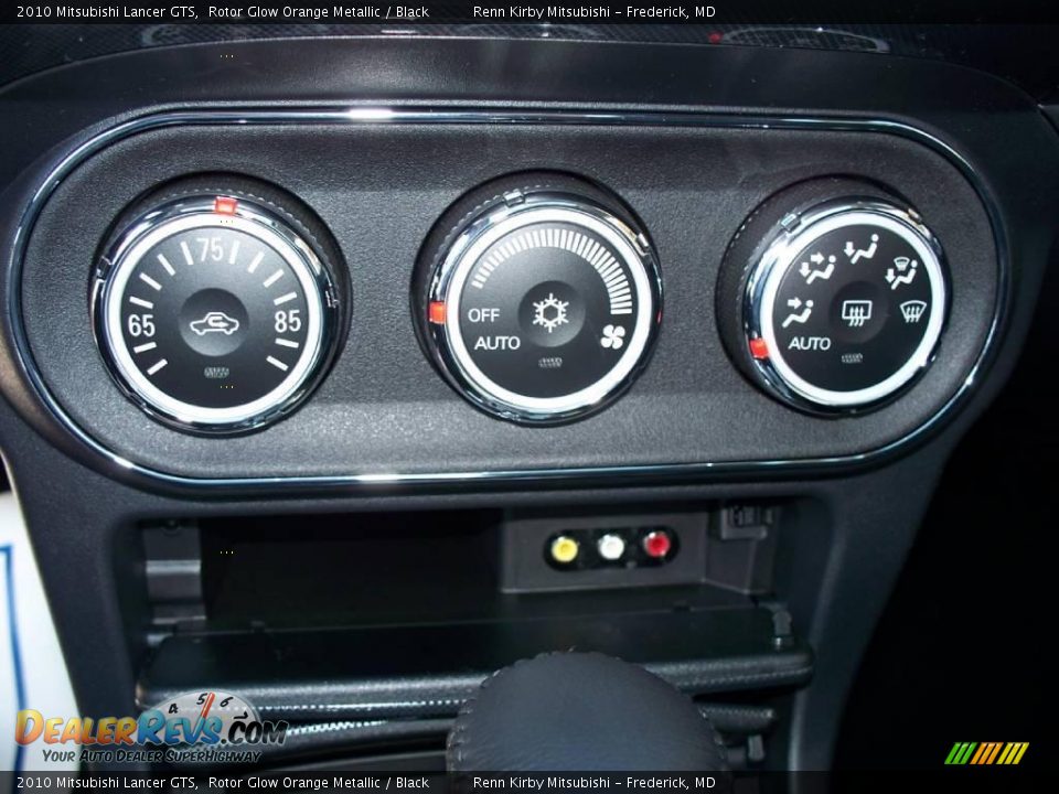 2010 Mitsubishi Lancer GTS Rotor Glow Orange Metallic / Black Photo #14