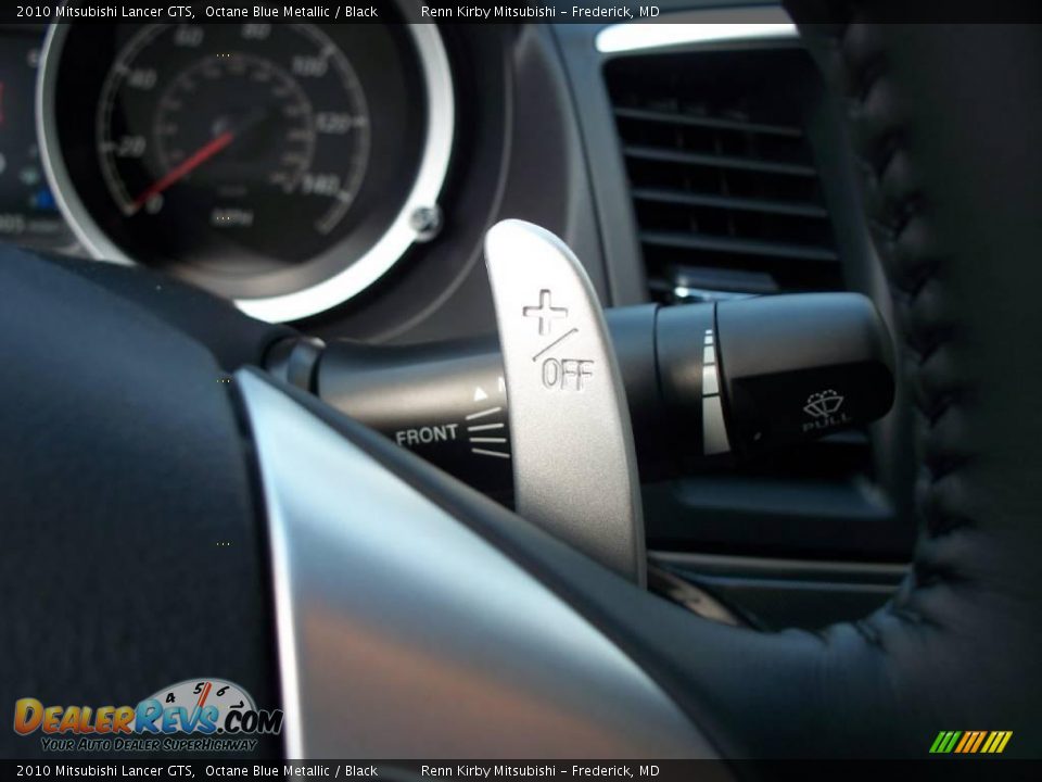 2010 Mitsubishi Lancer GTS Octane Blue Metallic / Black Photo #10
