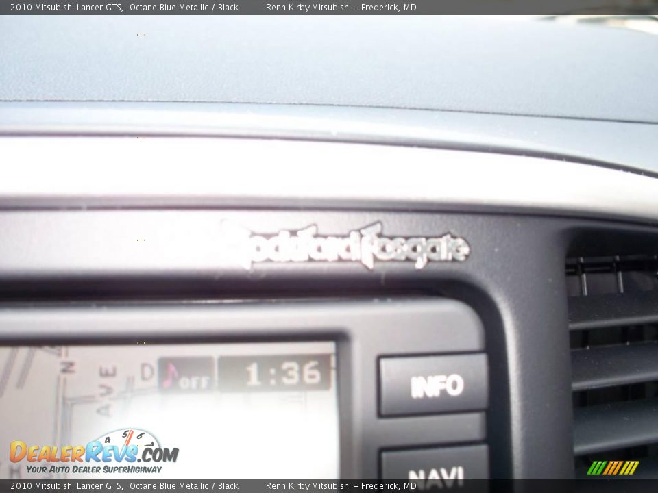2010 Mitsubishi Lancer GTS Octane Blue Metallic / Black Photo #12