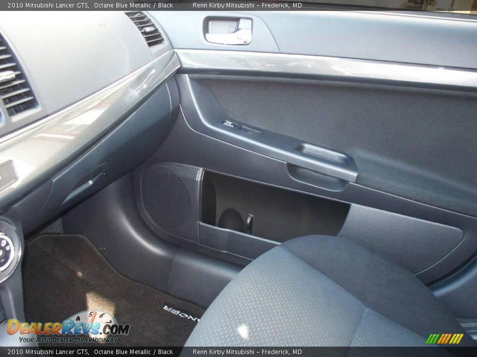 2010 Mitsubishi Lancer GTS Octane Blue Metallic / Black Photo #16