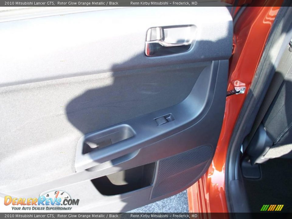 2010 Mitsubishi Lancer GTS Rotor Glow Orange Metallic / Black Photo #23